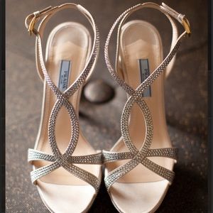 Prada shoes (satin/Swarovski crystal)